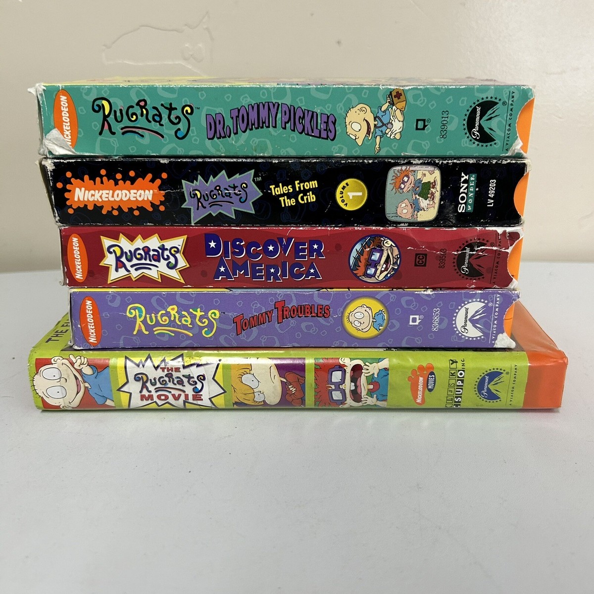 RUGRATS Nickelodeon VHS lot of 5 Movies Paramount Viacom