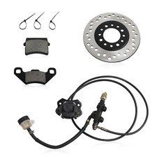 Hydraulic Rear Disc Brake Caliper System Disk Pad Kit for 150 200 250cc Go Kart