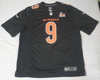 Cincinnati Bengals Joe Burrow #9 Football-NFL Nike Jersey Size2XL