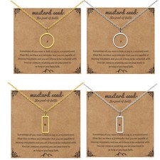 Women Mustard Seed Faith Necklace Move Mountains Christian Inspirational Gift