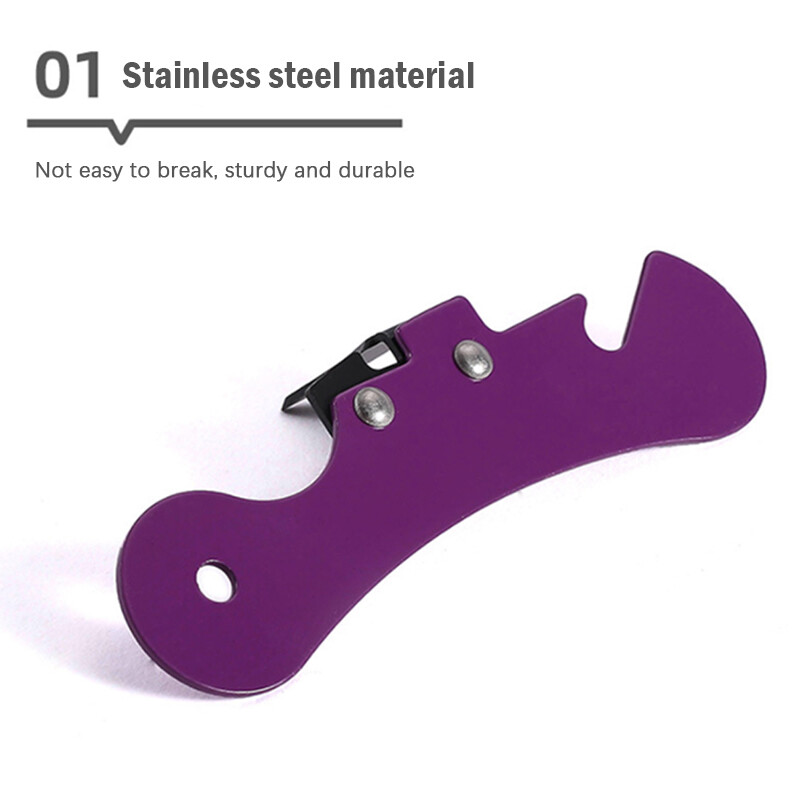 Manual Can Opener Safety gadget Kitchen Multifunctional Stainless Opener NEW-image