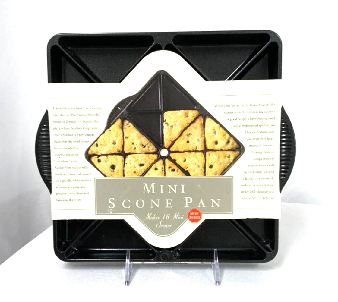 New Williams Sonoma NORDIC WARE Mini Scone Baking Pan Non Stick Recipe on Box