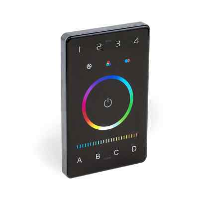 LTech UB5 RGBWY DMX and Bluetooth Programmable Touch Wall Mount LED Controller