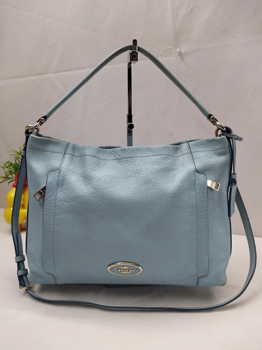 Sky blue cheap coach bag
