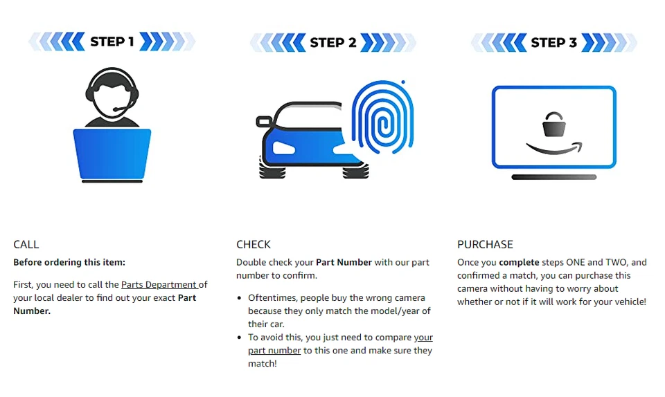 For Toyota Tundra (2014-2015) Backup Camera Part# 86790-0C020, 867900C020 - Image 4 of 4