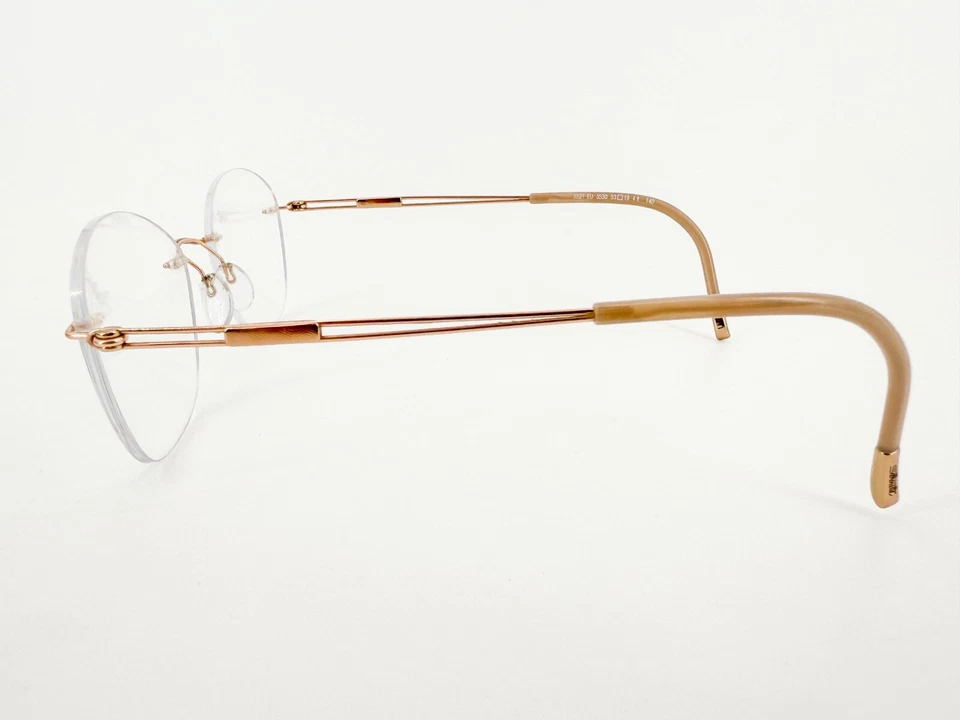 Monturas de gafas Silhouette 5521 3530 cobre 53[]19-140 beige titanio K513 Foto 3 de 4