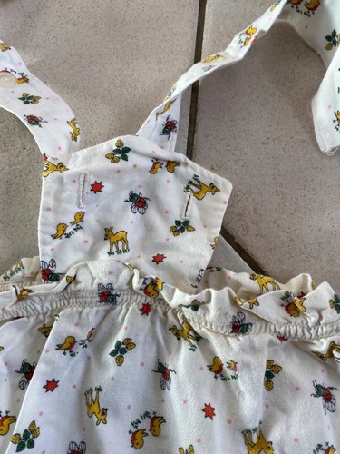 Vintage 1950s 1960s Job Lot Nursery Baby Kids Pyjama Top& Sleep Bag Retro Fabric - Picture 7 of 10