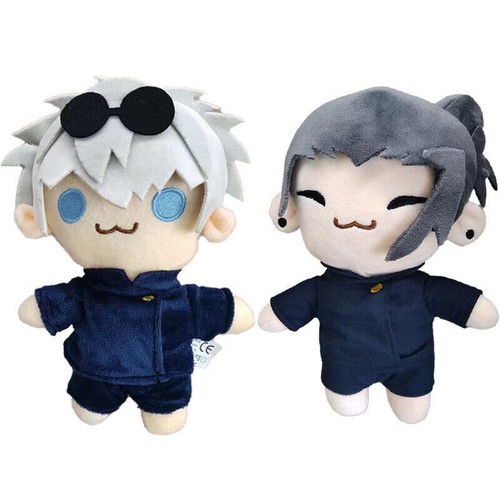 22cm Gojo and Geto Plush Toy Jujutsu Kaisen Cute Cartoon Anime Plushies Doll - Picture 14 of 15