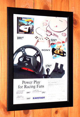 RAGE RACER & RIDGE RACER REVOLUTION ポスター Ridge Racer Revolution Playstation PS1 Promo Rare Small Poster