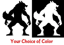 Werewolf Vinyl Decal Car Truck Tablet Laptop Mug Window Tumbler Notebook