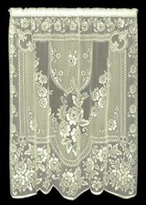 Heritage Lace Victorian Rose Ecru Window Swags or 84" Panels Livingroom Bedroom