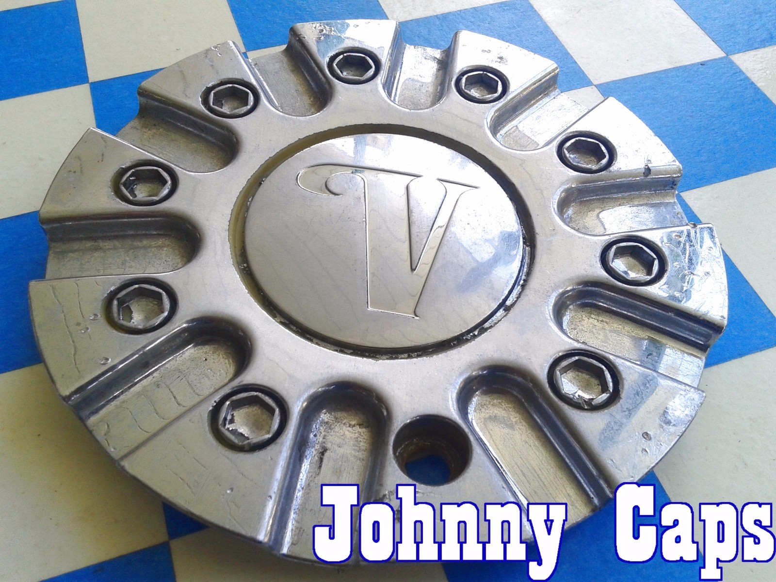 VELOCITY Wheels Chrome Center Caps CVW60002CAP Custom Wheel [50] USED Cap (1)