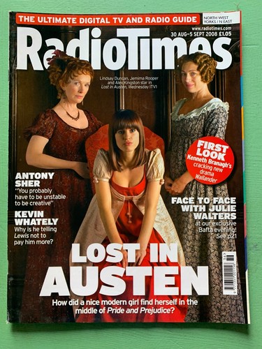 RADIO TIMES 30-August-2008 JEMIMA ROOPER Antony Sher Julie Walters Kevin Whately