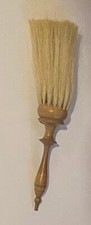 Vintage Antique 10 In Shaving Barber Brush Wood Horsehair Bristle