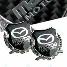 Carbon Fiber Metal Car Front Body Trunk Rear Side Emblem Sticker for MAZDA X2