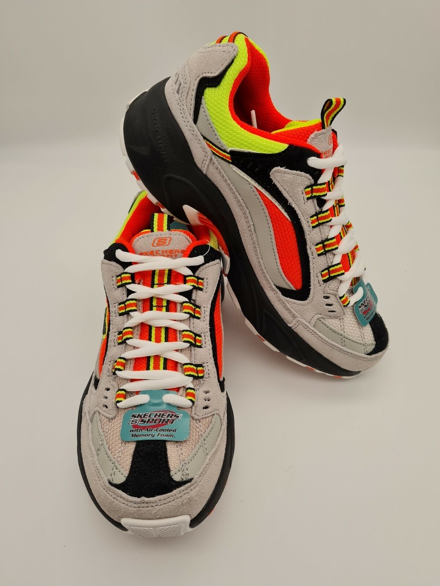 Sketchers Stamina Cross Road, Grey Orange, UK EU 36 CM 23