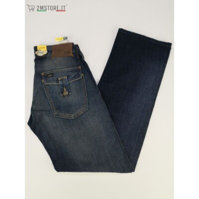 LEE Herrenjeans Unisex South Bend Blau Grau Ausgewaschen Comfort Fit Bein Gerade