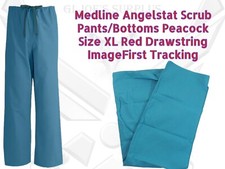 NEW Medline Peacock Unisex Angelstat Scrub Scrubs Pant ImageFirst COG XL HC1