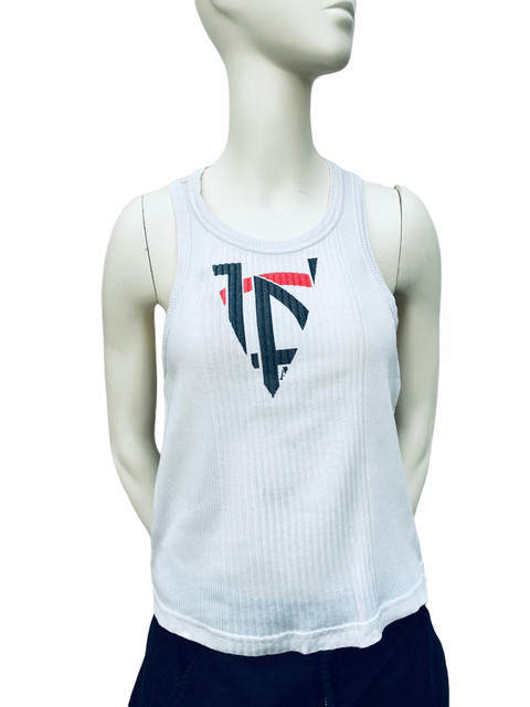 Jean Paul Gaultier  Jeans  JPG Logo Ribbed Tank Top Women Size M