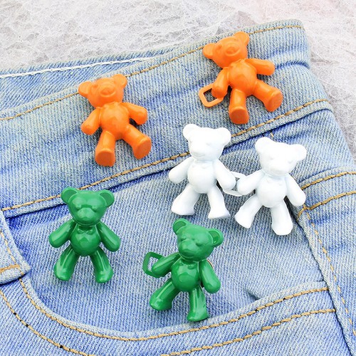 Trousers Waist Button Bear Detachable Metal Buttons Metal Buckle Pin Button DIY - Picture 5 of 39