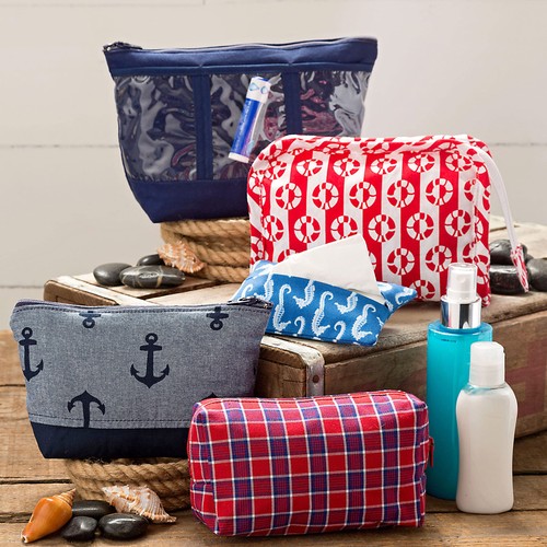 Simplicity Tasche Schnittmuster | 2 Tragetaschen, 8 Kosmetiktaschen, Taschentuchhülle | eine - Bild 5 von 6