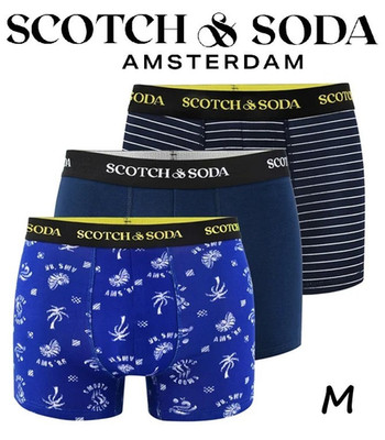 3x SCOTCH & SODA Herren-Boxershorts Gr. M Bunt Neu & Ovp 32/34 Cotton-Stretch