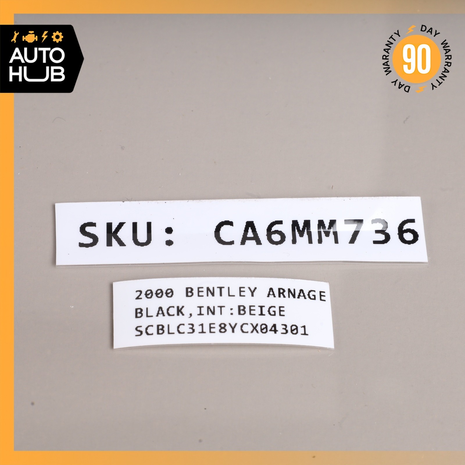 Bentley Arnage Le Mans Series 2000-2002 Front Right Lower Seat cushion