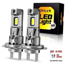 Light Bulbs 6500K White, 38000LM 800 Super Bright Fog Lights, Real 1:1 H7