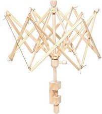 Wooden Umbrella Swift Yarn Winder - Knitting 24" A Wood