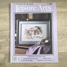 Leisure Arts Illustrated Magazine June 1988 Cross Stitch Knitting Crafts