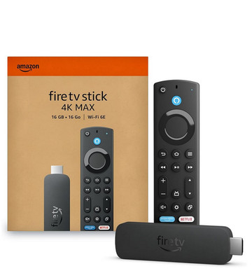 AMAZON FIRE TV Stick 4K MAX, Wi-Fi 6E, 2.0 GHz, 16GB/ALEXA Voice Remote Enhanced