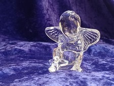 Baccarat Crystal Cherub Angel Blowing a Kiss Crystal Figurine Paperweight