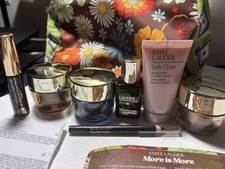 ESTEE LAUDER, COSMETIC BAG WITH SAMPLES
