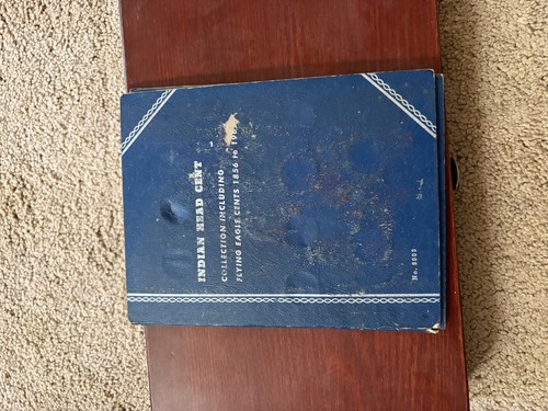 VINTAGE WHITMAN ALBUM #9003 INDIAN HEAD & FLYING EAGLE CENTS 1856-1909  NO COINS
