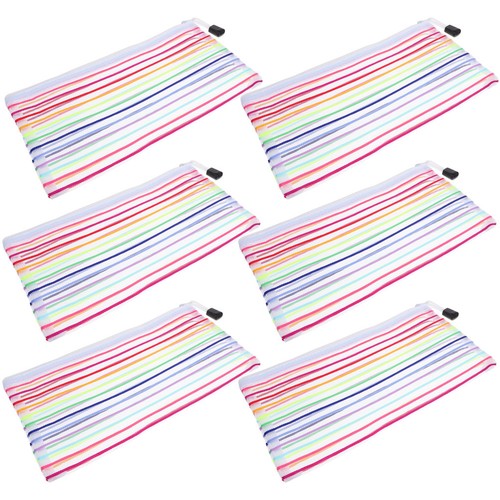 6 Pcs Bank Bags for Deposit Money Envelopes Cash with Zipper Pocket - Picture 8 of 12