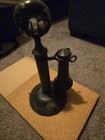 Kellogg S&S Antique Candlestick Telephone Stand/Parts, Pre-1940 Era — photo 3