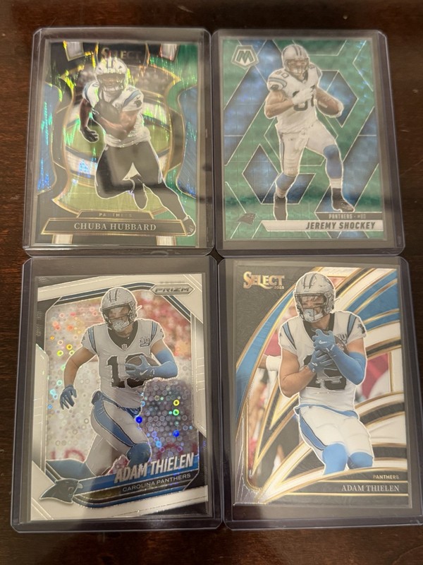 Carolina Panthers Lot Of 4 Cards - Inserts And Parallels