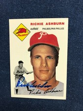 ?54 Topps Archives Signed Richie Ashburn  Card #45 JSA Certificate Autographed