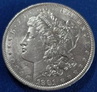 A 1901 Morgan Silver Dollar Coin, Choice High Grade, Better Date