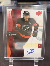 Can Atkinson 2023-24 Upper Deck Premier Hockey Red Auto Philadelphia Flyers