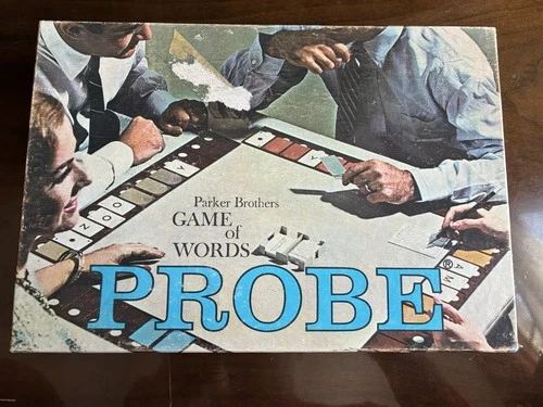PROBE, VINTAGE 1964 MILTON BRADLEY (Mostly) COMPLETE GAME OF WORDS-No Score Shts