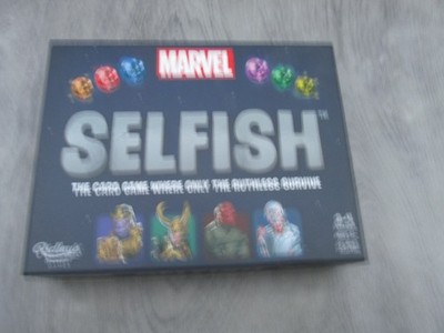 MARVEL SELFISH CARD GAME RUTHLESS SURVIVAL SUPERHEROES VGC COMPLETE BOXED GSP