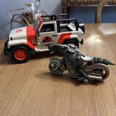 Jada Toy Used JP18 Jeep Wrangler Vehicle Untested No Remote 2014 Plus T-Rex Moto