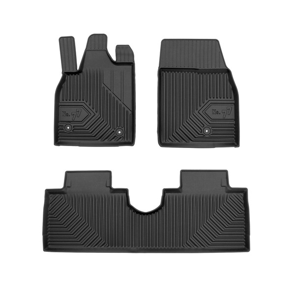 FußMatten Gummimatten No.77 FüR Ford Mustang Mach-E 2020-2026 TPE Schwarz 3 Tlg-image