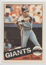 1985 Topps Collector's Edition Tiffany Jack Clark #740 0j0