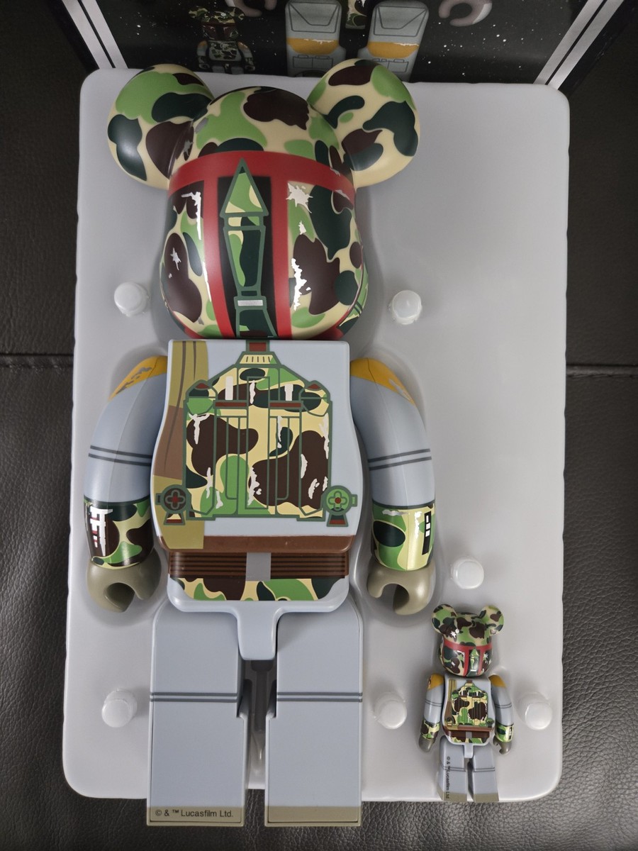 Medicom BE@RBRICK × STAR WARS BOBA FETT 100% & 400% x BAPE