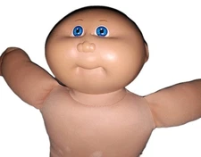 Original Cabbage Patch 'RONNIE' Toy Boy Bald Doll Blue Eyes 1978-1982 GIFT IDEA
