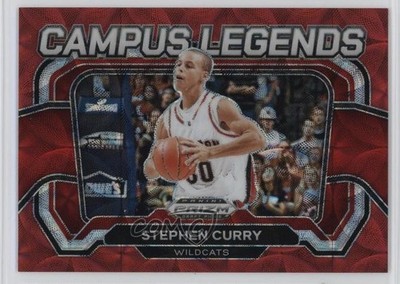 2024 Panini Prizm Draft Picks Campus Legends Red Scope 5/88 Stephen Curry 1jw8