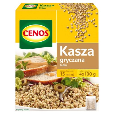 5900977007055 Cenos Kasza gryczana biała 400 g (4 torebki) CENOS