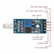 1pcs LM393 light Sensor Module 3.3-5V input light Sensor for Arduino